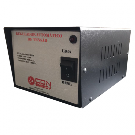 Regulador Aut. Tensão CDN Energy 1000VA 220V / 220V (cod.73)