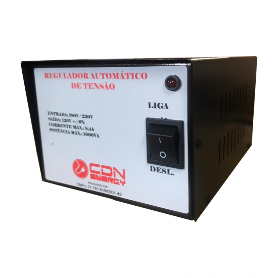 Regulador Aut. Tensão CDN Energy 1000VA 220V / 110V (cod.74)