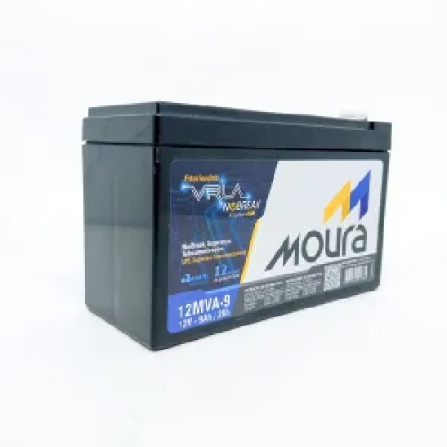 Bateria selada moura VRLA 12V / 9AH - A Casa do Nobreak