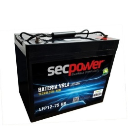 Bateria selada Secpower VRLA 12V / 75AH - A Casa do Nobreak