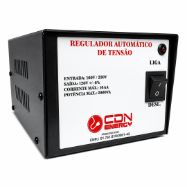 Regulador Automático Tensão CDN Energy 2000VA 220V / 120V (cod.78) - A Casa do Nobreak