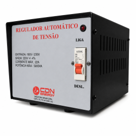Regulador Automático Tensão CDN Energy 5000VA 220V /220V (cod.245) - A Casa do Nobreak