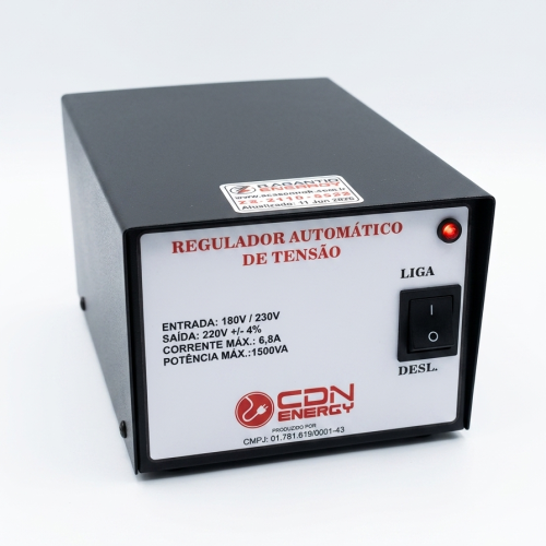 Regulador Automático Tensão CDN Energy 1500VA 220V / 220V (cod.75) - A Casa do Nobreak